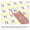 Unique Bargains Scrapbooking Crafts Round Self-Adhesive Alphabet Letter Stickers 15 Pcs - 3 of 4