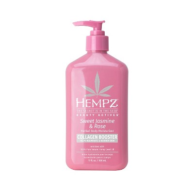 Hempz Beauty Actives Sweet Jasmine & Rose Body Lotion with Collagen Booster