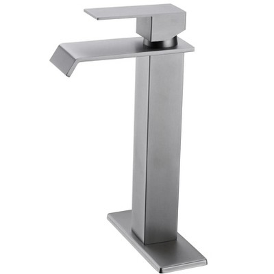 LunaLulinlk Waterfall Spout Bathroom Faucet,Single Handle Bathroom Vanity Sink Faucet