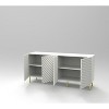 Buffet cabinets, modern style cabinets with 4 doors and shelves, storage cabinets,entrance cabinets for dining and living rooms - 3 of 4
