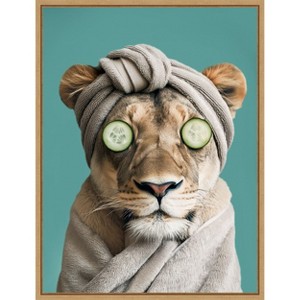 Amanti Art Luxury Lioness by Niky Rahner Framed Canvas Wall Art - 1 of 4
