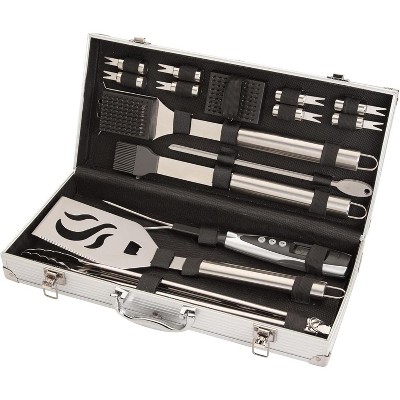 Attop Deluxe Grill Tool Set, 20-Piece Grill Tools BBQ Accessories Stainless Steel Grilling Accessories