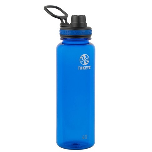 Takeya Tritan Sport 32 oz. Water Bottle with Spout Lid, Championship Blue