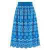 Collections Etc Embroidered Scallop Hem Skirt - 2 of 4