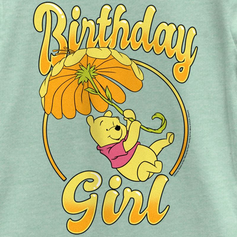 Girl's Winnie the Pooh Birthday Girl Bear T-Shirt, 2 of 5