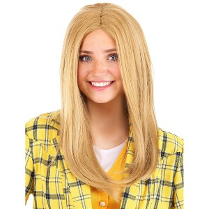 HalloweenCostumes.com One Size Fits Most  Women  Adult Clueless Cher Costume Wig | Clueless Halloween Accessories, Yellow - 1 of 4