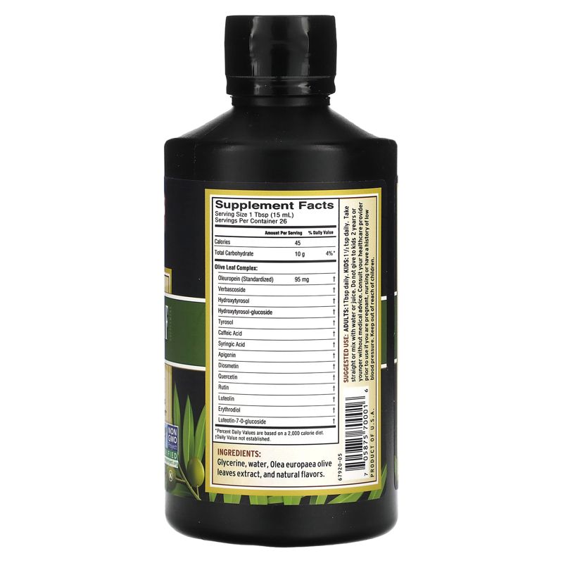 Barlean's Olive Leaf Complex, Liquid, Herbal Supplements, 2 of 3