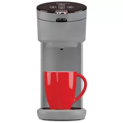 Instant Solo Single-Serve Coffee Maker, Ground Coffee and Pod Coffee Maker, Includes Reusable Coffee Pod – Gray