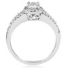 Pompeii3 1ct Halo Split Shank Diamond Vintage Halo Engagement Ring 14K White Gold - 3 of 4