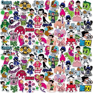 Teen Titans Go! Vinyl Large Deluxe Stickers Variety Pack - 1 of 4
