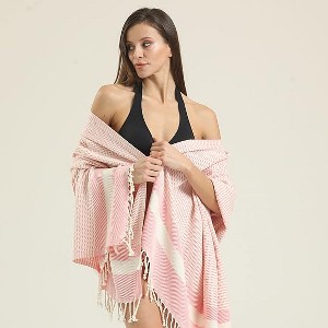 100% Cotton Oversized Beach towels 71x36in - Quick Dry, Sand-Free - Multiple Colors from M.O.S - 1 of 1