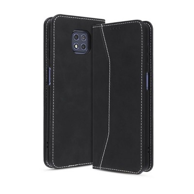 MyBat Pro Executive Series Wallet Case Compatible With Motorola Moto G Power (2021) - Black