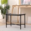 KTMBDW Handwoven Paper Rope Ottoman, Modern Foot Rest Shoes Stools for Bedroom, Entryway, Living Room - 2 of 4