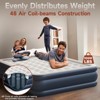 King Air Mattress, 18" Raised Built-in Pump, 1000 lb Capacity, Fast Inflate, Carry Bag - 3 of 4