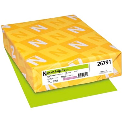 Exact Color Copy Paper, 8-1/2 x 11 Inches, 20 lb, Bright Green, 500 Sheets