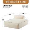 72"Oversized Modular Sofa,Fully Compressed,Right-handed face,Spacious Foam-Filled Sofa Bed- Leovsnove - 3 of 4
