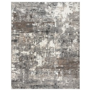 Gertmenian Kielo Bonty Modern Abstract Gray Taupe Ivory Indoor Polyester Area Rug - 1 of 4