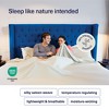 Kickoff 300 Thread Count 100% Organic Bamboo Viscose Fitted Sheet Only, Extra Deep Pocket, Cooling & Breathable, Double Stitching, Bedding Sheet - 2 of 4