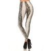 Slickblue Women's Yoga Bliss Leggings, Snug Fit, Flexible Activewear, Snake Scale/Stripes/Tie Dye, One Size - 3 of 4