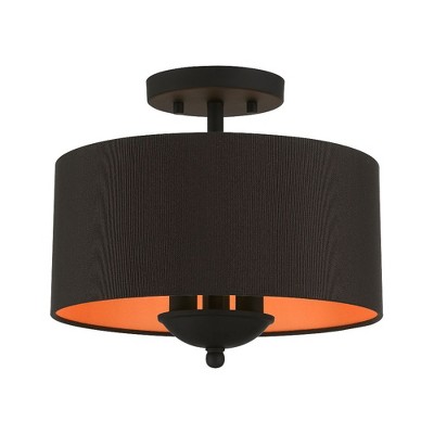 Livex Lighting Bradhurst 3 - Light Semi-Flush Mount in  Black