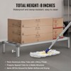VEVOR Aluminum Dunnage Rack, 48” x 20” Commercial Food Floor Rack, 8” Off the Floor, 1000 lbs Capacity All-Welded Aluminum Storage Rack, Silver - 4 of 4