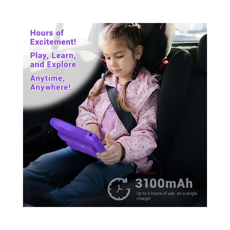 Contixo 7" Android Kids 32GB Tablet (2023 Model), Includes 50+ Disney Storybooks & Stickers, Protective Case with Kickstand, 5 of 19