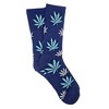 Leaf Patterned Socks (Men's Sizes Adult Large) - Navy Blue from the Sock Panda - 3 of 3
