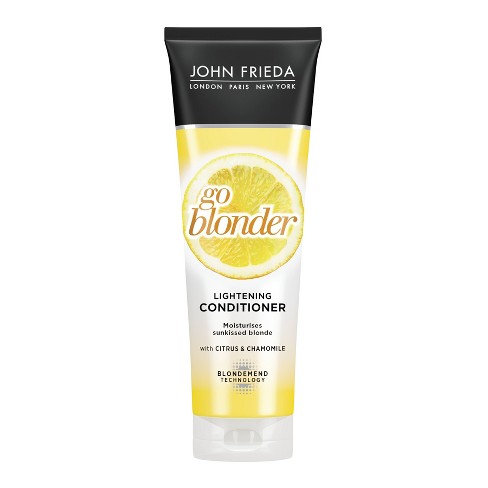 John Frieda Go Blonder Lightening Conditioner for Blonde Hair, Brighten Citrus and Chamomile - 8.3oz - image 1 of 4