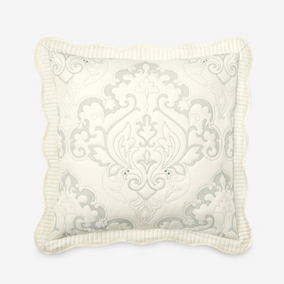 BrylaneHome Amelia Euro Sham - Euro, Ivory Seaglass