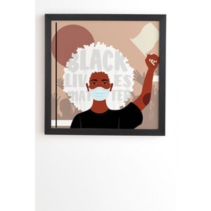 20" x 20" Domonique Brown Protest No. 1 Framed Wall Art Black - Deny Designs: Modern MDF & Hardwood - 1 of 4