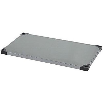 Quantum Storage Systems Shelf, Solid, 72"W X 24"D, 300 - 600 Lb. Capacity, Double Hemmed Perimeter With Marine Edge, 304 Stainless Steel, Nsf