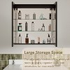 Grand Bathroom Medicine Cabinet with LED Mirror, Recessed or Surface Mount, Defogger, Adjustable Shelves, Dimmable - 4 of 4