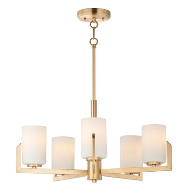 Maxim Lighting Dart 5 - Light Chandelier in  Satin Brass