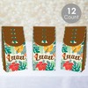 Big Dot of Happiness Tropical Luau - Hawaiian Beach Gift Favor Bags - Party Goodie Boxes - Set of 12 - 2 of 4