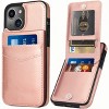 Entronix Case Compatible with iPhone 13 Mini - [6 Slot Card Holder] Slim Leather Wallet - 3 of 4