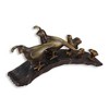 SPI Home Quail Family Parade Garden Sculpture – Aluminum Nature-Inspired Outdoor Decor with Patina Finish, 10" H x 18.5" W x 5" D - 3 of 4