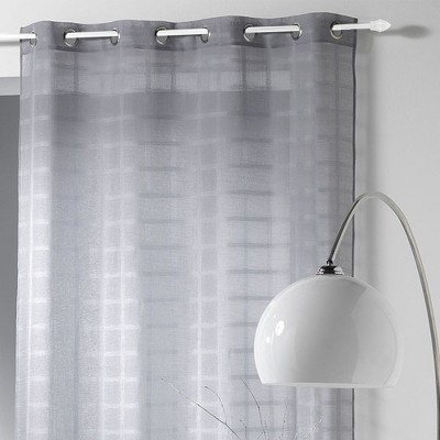 White Adjustable Aluminum Café Curtain Rod Set with Brackets
