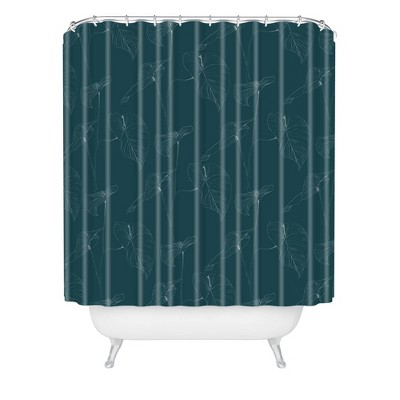 Gabriela Fuente Atlantic Shower Curtain Dark Green - Deny Designs