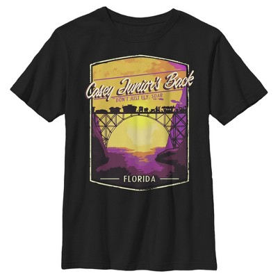 Boy's Dumbo Casey Junior's Back Florida Postcard T-Shirt