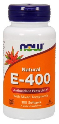 Vitamin E-400 With Mixed Tocopherols by Now Foods  -  100 Softgel