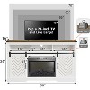 Heynemo Farmhouse TV Stand for 23" Fireplace, 34'' Tall Entertainment Center for 65''+ TV, TV Console with Sliding Bar Door (without Fireplace) - 2 of 4