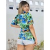 HAPPY BAY Button Down Shirt Summer Beach Party Blouse Flamingo Shirt Short Sleeve Vacation Dress Tops Tee Shirts Hawaiian Dresses - 2 of 4