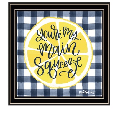 HomeRoots Main Squeeze Black Framed Print Wall Art