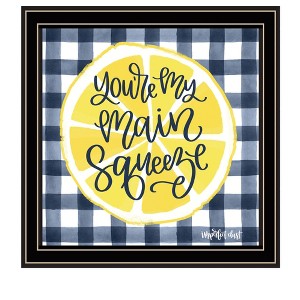 HomeRoots Main Squeeze Black Framed Print Wall Art - 1 of 3