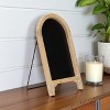 HomeRoots 16" Natural Wood Tabletop Easel Chalk Board - 2 of 4