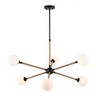 Artcraft Lighting Capilano 6 - Light Chandelier in  Black - 2 of 4