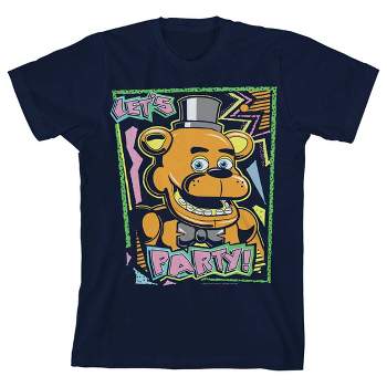 Five Nights at Freddy's Let's Party Boy's Navy T-shirt