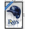 Trends International MLB Tampa Bay Rays - Drip Helmet 22 Framed Wall Poster Prints - 3 of 4