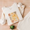 Simply Sage Market Fall Floral Glitter Lightweight Garment Dyed Sweatshirt - 3 of 4