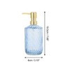 Unique Bargains Durable Cylinder Twill Lines Soap Dispenser 1 Pc - 4 of 4